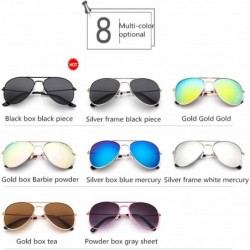 Goggle Children Goggle Girls Alloy Sunglasses Hot Fashion Boys Baby Child Classic Retro Cute Sun Glasses - Gold - CG199C646MN...