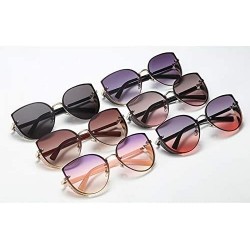 Wrap Retro Fashion Punk Stylish Irregular Shape Sunglasses With Metal Oversized Frame - F - CK196M32UUM $11.87