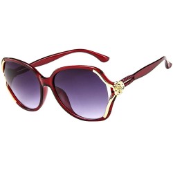 Aviator Mens Womens Rose Big Frame Retro Sunglasses Vintage Eyeglasses - C - C018UE5TOYH $20.06