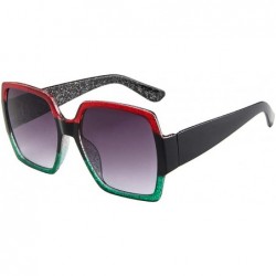 Sport Square Unisex Sunglasses Tigivemen Retro Sunglasses Fashion glass Trend Connector Hip Hop Sunglasses - G - C918RRU8A0I ...