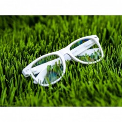 Aviator Clear Lens Eye Glasses Non Prescription Glasses Frames For Women and Men - .Clear White Frame - C612CQ2PQKF $9.27