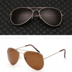 Aviator Women Men Vintage Sun Glasses Unisex Fashion Oversize Frame Fashion Sunglasses Eyewear - H - CB18SOQ2QLE $9.04