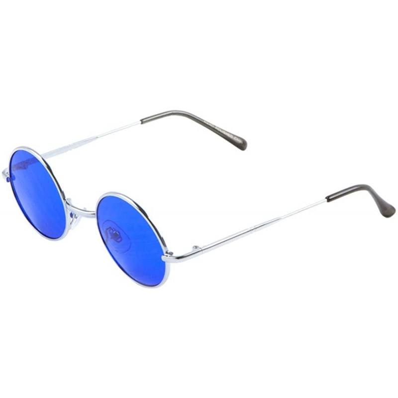 Oversized Geometric Sunglasses Flat Lens Metal Cut-Out Accent Corners Runway Fashion - Blue40 - CX18ZG7XSAH $12.14