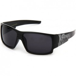 Shield Hardcore Men's Plastic Sunglasses - Black - CK118AVS1IF $11.68