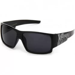 Shield Hardcore Men's Plastic Sunglasses - Black - CK118AVS1IF $18.39