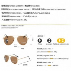 Sport Polarized Sunglasses Discoloration Driving Fishing - Golden Tea - CJ190RT6L7E $9.82