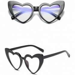 Semi-rimless Heart-shaped Sunglasses for Women - Fashion Sunglasses Heart-shaped Shades Integrated UV Glasses Eye Wear - F - ...
