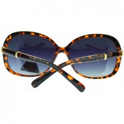 Square Polarized Sunglasses Women's Oversized Classic Designer Style - Tortoise (Smoke) - C3189XKQI4K $10.81