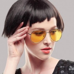 Goggle 2-Pack Day/Night Vision Driving Glasses Polarized Retro Sunglasses for Men Anti Glare with Folden Case - C918S75QCR4 $...