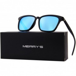 Square Men Polarized Sunglasses for Women Fashion Sun glasses UV Protection S8219 - Blue - C9186C86KYS $12.23