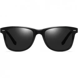 Square Polarized Sunglasses for Women and Men Retro Driving Rectangular Sun Glasses 100% UV Blocking - CM18STYH5QD $43.24