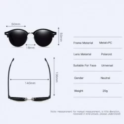 Aviator Polarized sunglasses for men and women classic dazzling retro polarized driving Sunglasses - E - C618QD3SZXU $23.76