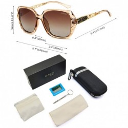 Round Fashion Sunglasses for Women Oversized Polarized UV Protection Vintage Classic Sun Glasses Ladies Shades - C4196QYTLUL ...