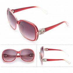 Aviator Polarized Sunglasses Protection Activities Transparent - Transparent Red - C318TND270M $18.31