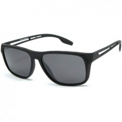 Square Casual sunglasses trend driving polarized sunglasses men retro sunglasses - Sand Black C1 - CW1904Y8RM7 $33.95