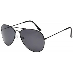 Aviator Women Men Vintage Sun Glasses Unisex Fashion Oversize Frame Fashion Sunglasses Eyewear - D - CR18SOQ43RH $17.72