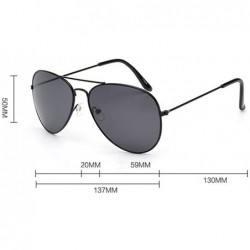 Aviator Women Men Vintage Sun Glasses Unisex Fashion Oversize Frame Fashion Sunglasses Eyewear - D - CR18SOQ43RH $10.96