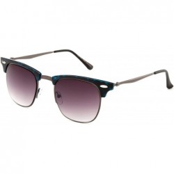 Rimless "Luciano" Semi-Rimless Vintage Design with UV400 Gradient Lenses Fashion Sunglasses - Blue - C112N8PAHC1 $8.04