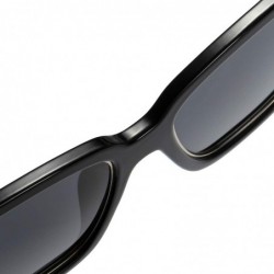 Square HD Polarized Sunglasses for Men and Women Matte Finish Sun Glasses Color Mirror Lens 100% UV Blocking - F - C4197AZL9A...