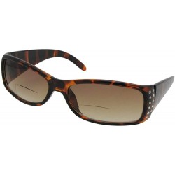 Rectangular Women's Bifocal Sunglasses with Rhinestones B47 - Tortoise Frame - CE1865RTOMN $14.63