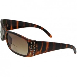 Rectangular Women's Bifocal Sunglasses with Rhinestones B47 - Tortoise Frame - CE1865RTOMN $14.63