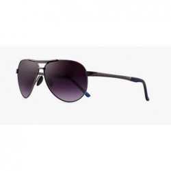 Aviator Women's Stainless Steel Frame Sunglasses Stylish Polarized Sunglasses - D - C118RX043EW $41.46