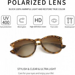 Aviator Vintage Round Sunglasses for Women Classic Retro Designer Style - CJ18SU3YRNZ $14.09