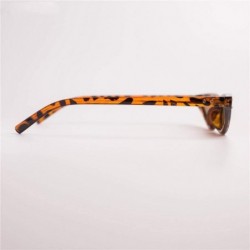 Aviator New Small Sunglasses Women Cat Eye Vintage Black Leopard Red Triangle C7 - C1 - C618YLA3T7S $9.83
