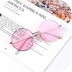 Oval Round Sunglasses Kids Retro Frame Glasses Children Sun Boys Girls Eyewear UV400 Goggles Oculos - Pink - CD198AHI5U5 $18.64