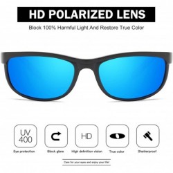 Rectangular Rectangular Polarized Sunglasses for Men Driving Sun glasses 100% UV Protection - CO190H25RWU $18.39