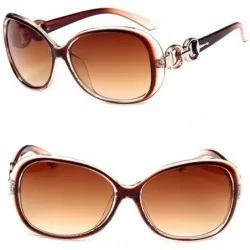 Sport Women Fashion All-match Gradient Large Frame Sunglasses for Outdoor Sports - 4 - CT18Y8MXNAA $19.07