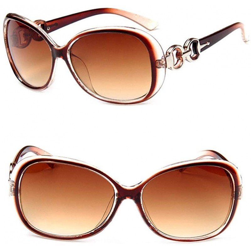 Sport Women Fashion All-match Gradient Large Frame Sunglasses for Outdoor Sports - 4 - CT18Y8MXNAA $9.16