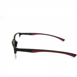 Rectangular 6904 SECOND GENERATION Semi-Rimless Flexie Reading Glasses NEW - Red - CC12DMY9QX9 $14.75