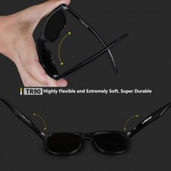 Square Premium TR90 Rectangular Mens Polarized Driving Sunglasses for Men Blender Sun Glasses HF01 - CN18TT9CSZT $19.27