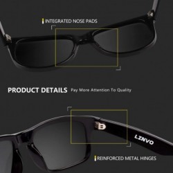 Square Premium TR90 Rectangular Mens Polarized Driving Sunglasses for Men Blender Sun Glasses HF01 - CN18TT9CSZT $19.27