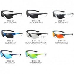 Sport Sports Style Polarized Night Vision Sunglasses Retro Driving Sunglasses - C7. Blue Frame Blue Lens - CY18WSCX0TI $11.01