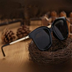 Aviator 2019 New Fashion New Sunglasses Women Brand Designer Big Frame C5 - C4 - CN18YNDEO4H $11.68