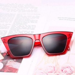 Goggle Vintage Luxury Square Sunglasses Women 2019 Cateye Sun Glasses Shades Woman Sunglass Ladies Retro Sunglases - CZ199C8Y...