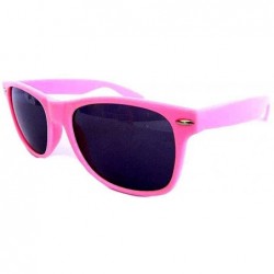 Wayfarer New Promotional Wayfarer Cateye Retro Style Sunglasses - Dark Grey Lens - Pink - CP11E6O0BNT $8.14