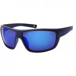 Wrap Bold Sports Wrap Sunglasses w/Color Mirror Lens 570097-REV - Matte Grey - CY12OD277HD $18.34