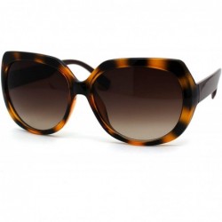 Butterfly Womens Mod Butterfly Chic Designer Fashion Sunglasses - Brown Tortoise Brown - CB1969YTEYQ $19.05