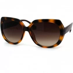 Butterfly Womens Mod Butterfly Chic Designer Fashion Sunglasses - Brown Tortoise Brown - CB1969YTEYQ $12.37