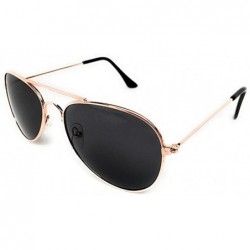 Oval My Shades Classic Sunglasses Teardrop - Gold Frame- Smoke - C1188CTSC67 $10.75