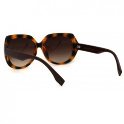 Butterfly Womens Mod Butterfly Chic Designer Fashion Sunglasses - Brown Tortoise Brown - CB1969YTEYQ $12.37