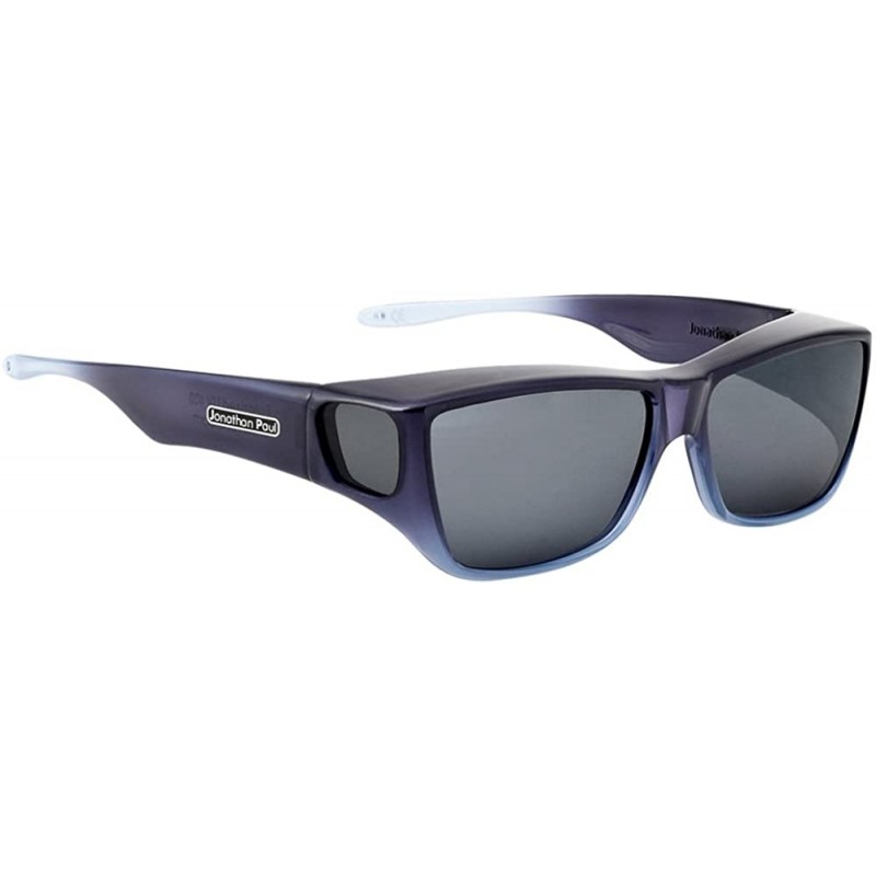 Square Traveler Polarized Fitover Sunglasses - Sapphire Ombre - CT18DA3MH7L $60.45