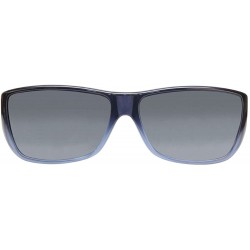 Square Traveler Polarized Fitover Sunglasses - Sapphire Ombre - CT18DA3MH7L $60.45