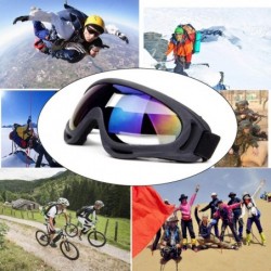 Goggle Snowboard Protection Windproof Motorcycle - Transparent+Multicolor - CA18KQHYWU7 $14.79