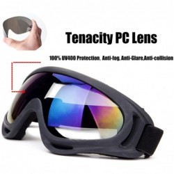 Goggle Snowboard Protection Windproof Motorcycle - Transparent+Multicolor - CA18KQHYWU7 $14.79