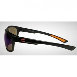 Sport Big Head Sunglasses- Big Easy - Matte Black/ Mirrored Blue - CX18AQ4KML2 $37.04