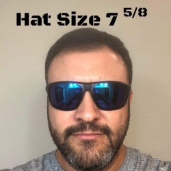 Sport Big Head Sunglasses- Big Easy - Matte Black/ Mirrored Blue - CX18AQ4KML2 $37.04